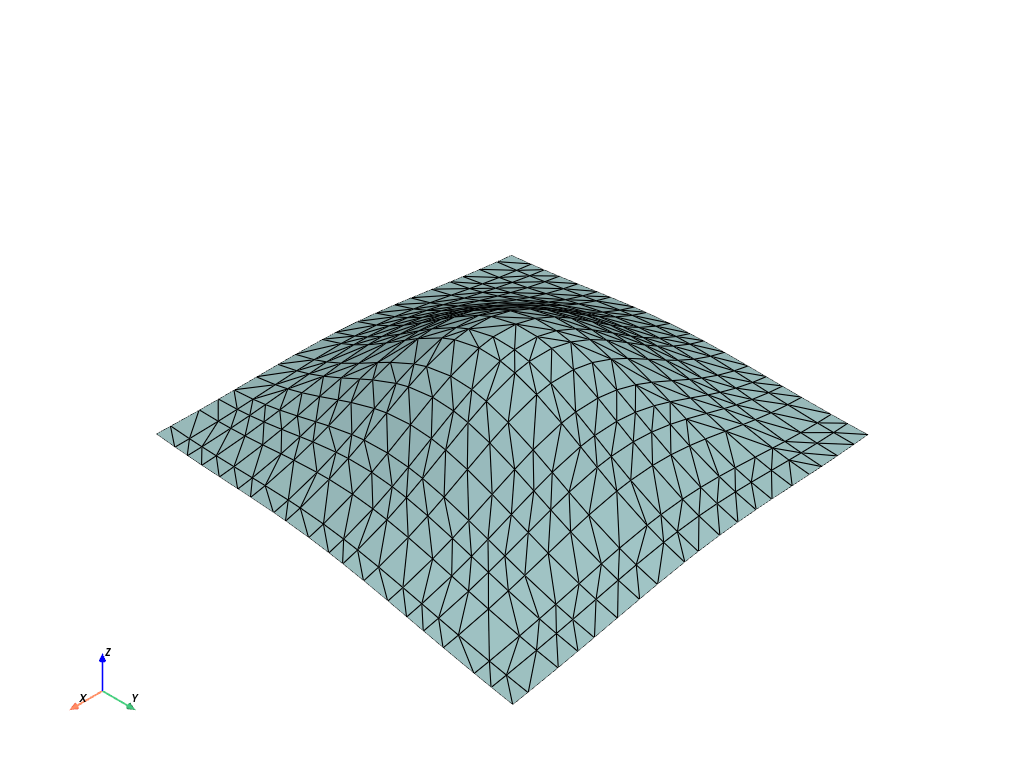 d create tri surface