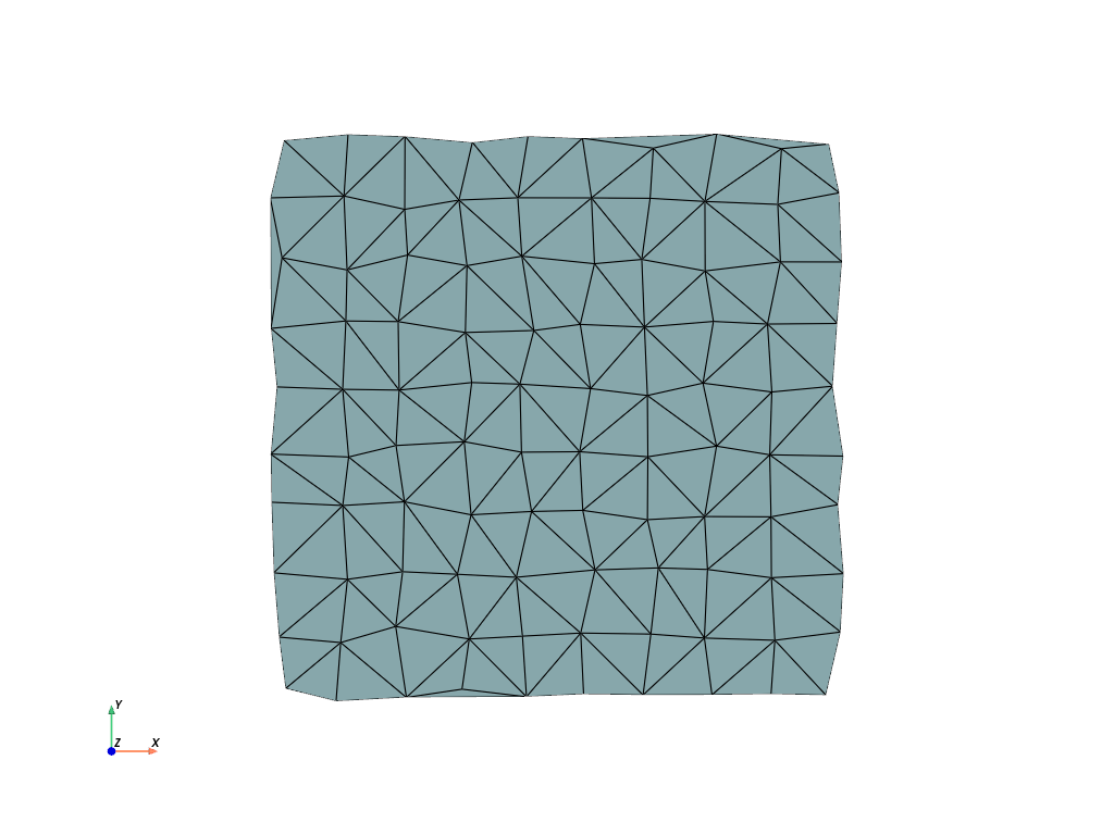 d create tri surface