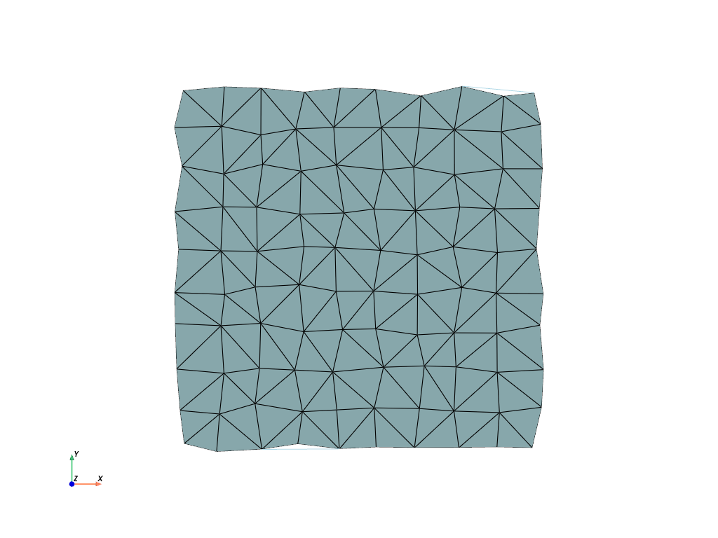 d create tri surface